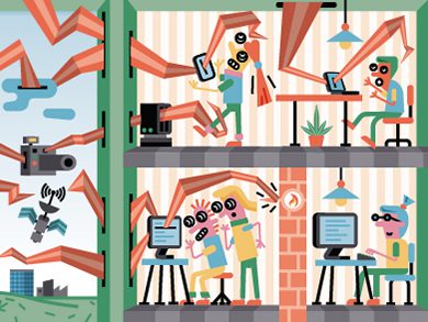 Illustration zum Cyber-Crime-Interview. Bild: Samuel Jordi